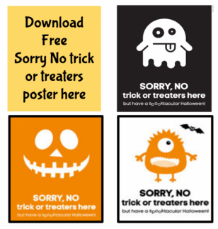 Download NO Trick Or Treat Posters